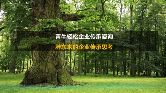 青牛轻松企业传承咨询：胖东来的企业传承思考
